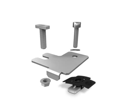 K2 SolidRail CrossConnector Set 1004110 Kreuzverbinder f.Querschienen im 90°